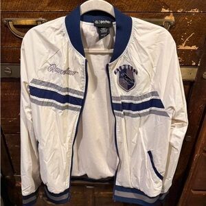 Ravenclaw Women's White and Blue Bomber Jackets